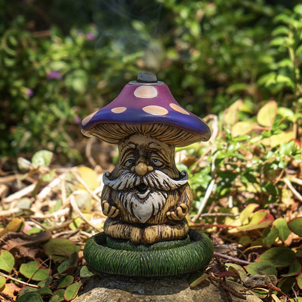 Mushroom Grandpa Backflow Incense Burner | Incense Burner | Wiccan Center