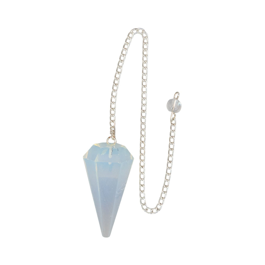 Opalite Faceted Pendulum | Religious Items | Wiccan Center