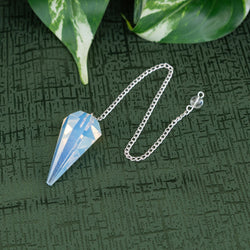 Opalite Faceted Pendulum | Religious Items | Wiccan Center