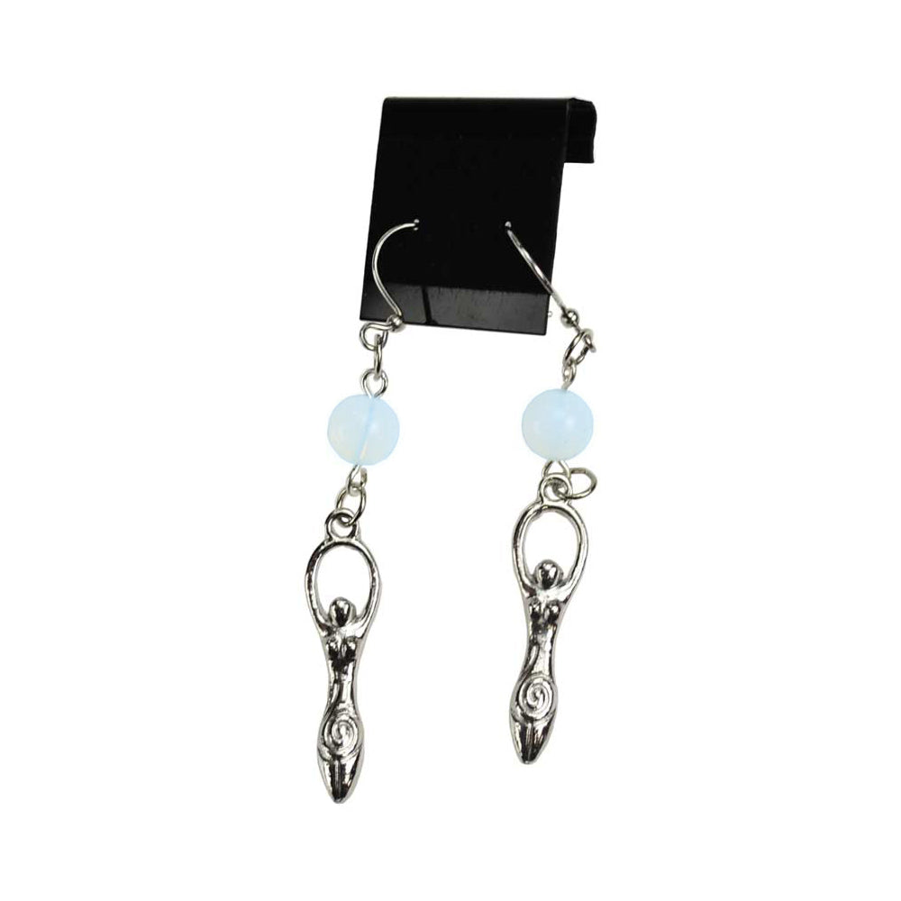 Opalite Goddess Earrings | Earring | Wiccan Center