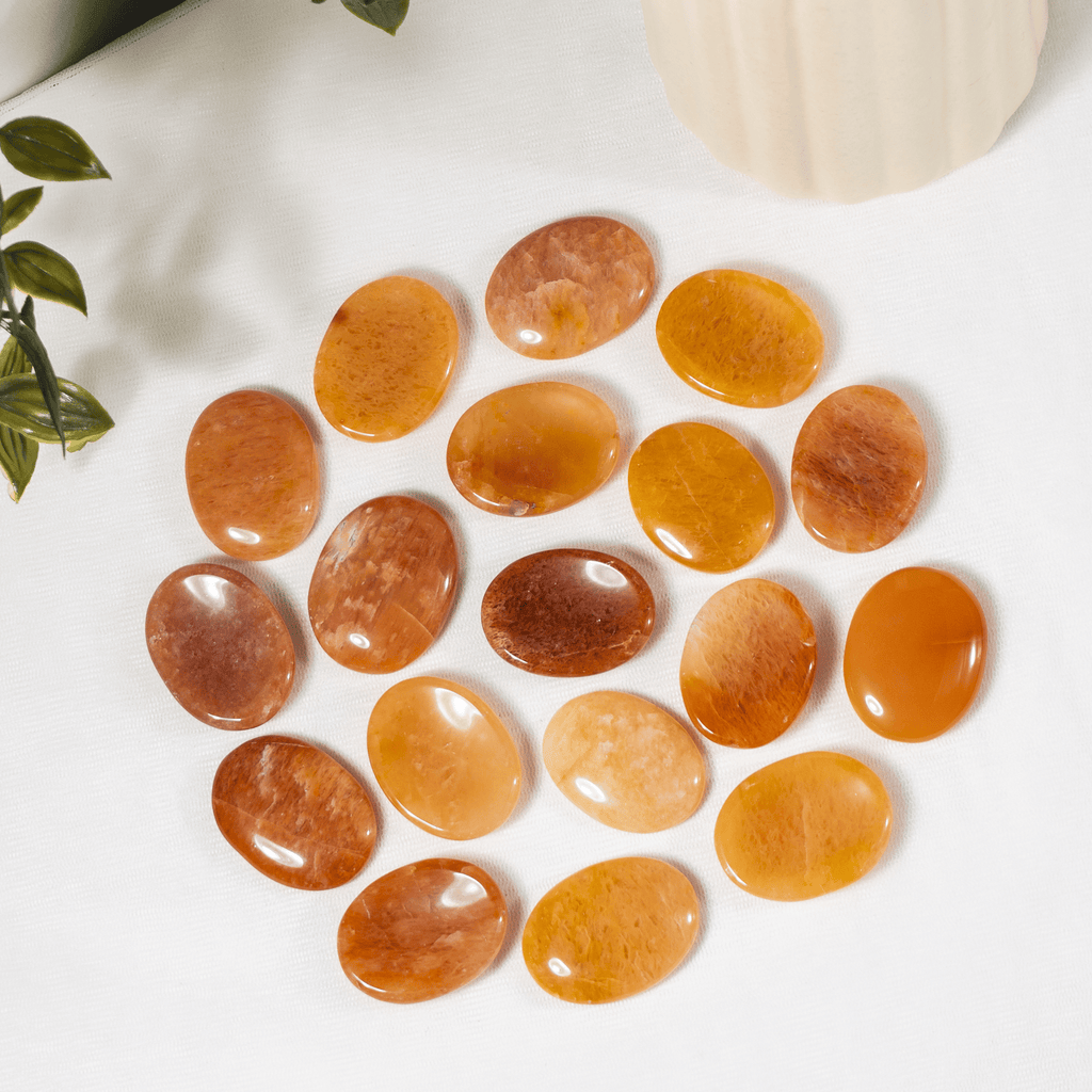 Orange Aventurine Pocket Stones (Longevity and Strength)