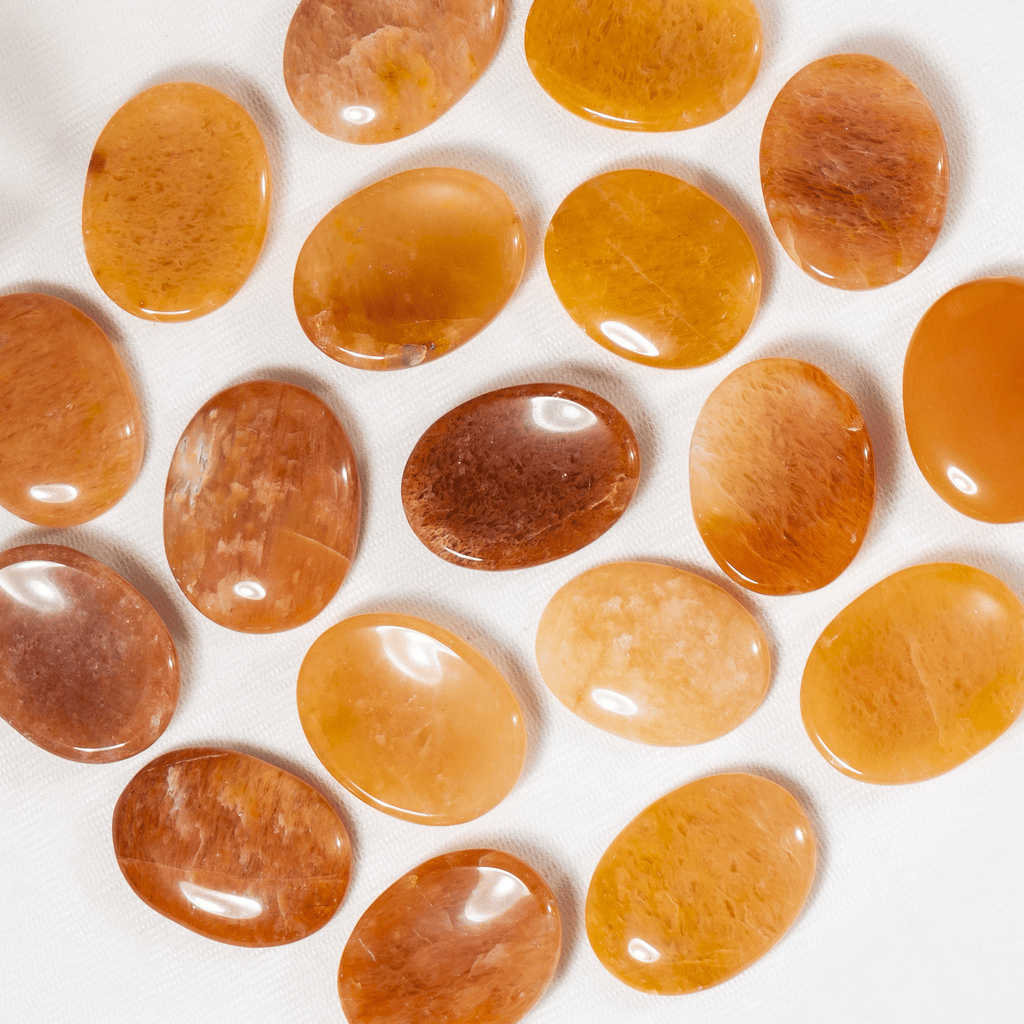 Orange Aventurine Pocket Stones (Longevity and Strength)