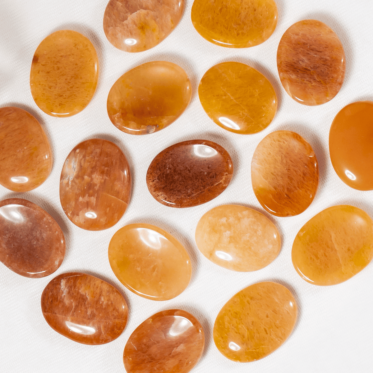 Orange Aventurine Pocket Stones (Longevity and Strength)