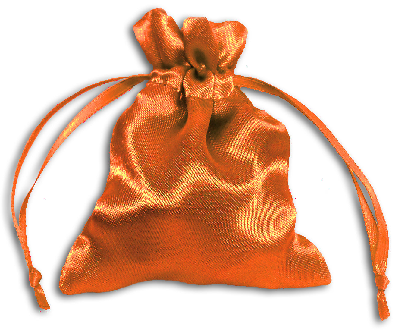 Orange Satin Pouch | Satin Bags | Wiccan Center