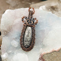 Orthoceras Fossil Wire Wrap Crystal Pendant - Ancestral