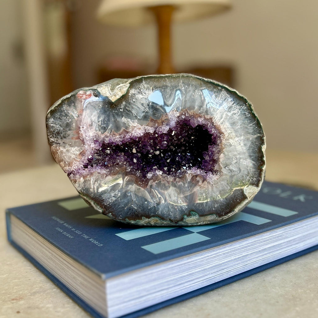 Outstanding Amethyst Geode Cave, Large decor piece, Purple crystal for coffee table | Geodes & Bowls | Wiccan Center