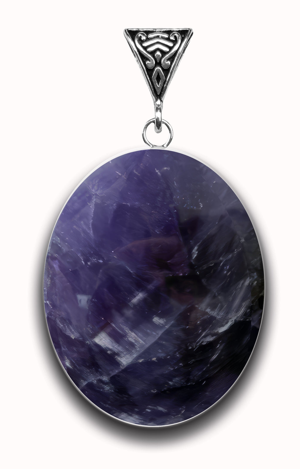 Amethyst Choku Rei Symbology Gemstone for Clearing Negative Energy | Symbology Gemstone Pendants | Wiccan Center