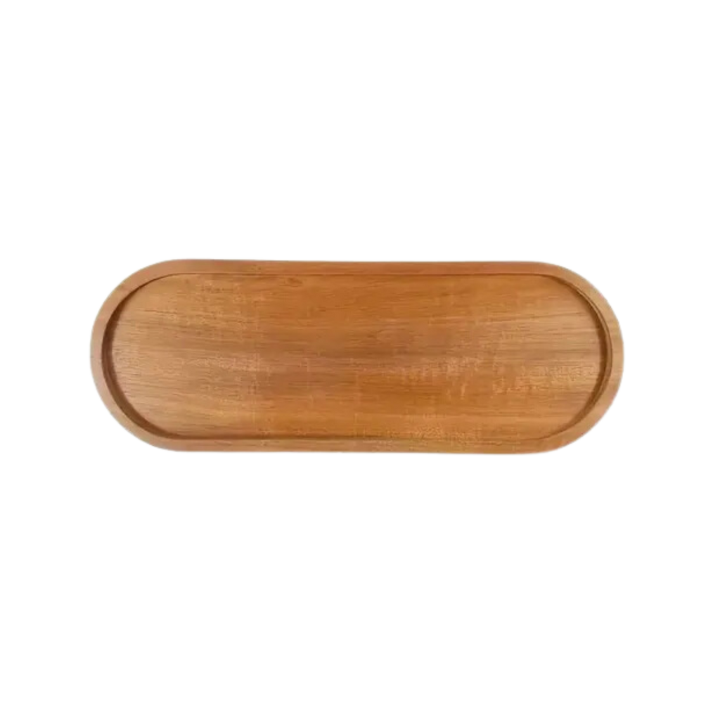 Acacia Wood Oval Tray | Tray | Wiccan Center