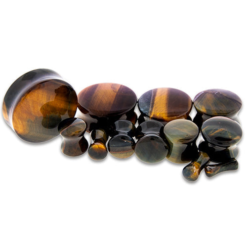 Blue Tiger Eye Stone Plugs | | Wiccan Center