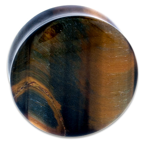 Blue Tiger Eye Stone Plugs | | Wiccan Center