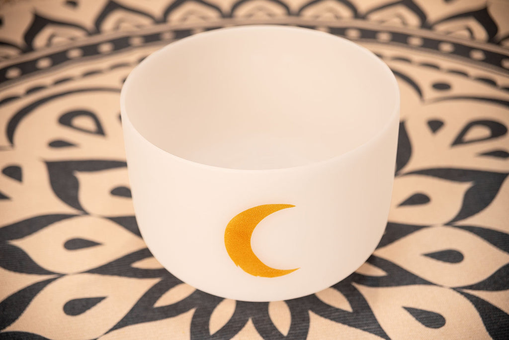 12" Planetary Tuned Crystal Singing Bowl, Synodic Moon 210.42 Hz | | Wiccan Center