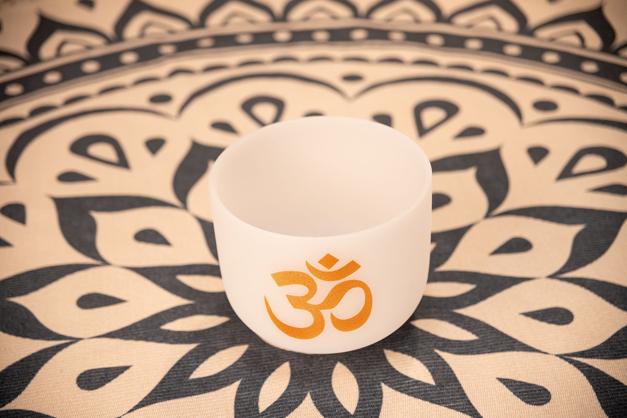 8" Planetary Tuned Crystal Singing Bowl, OM | | Wiccan Center