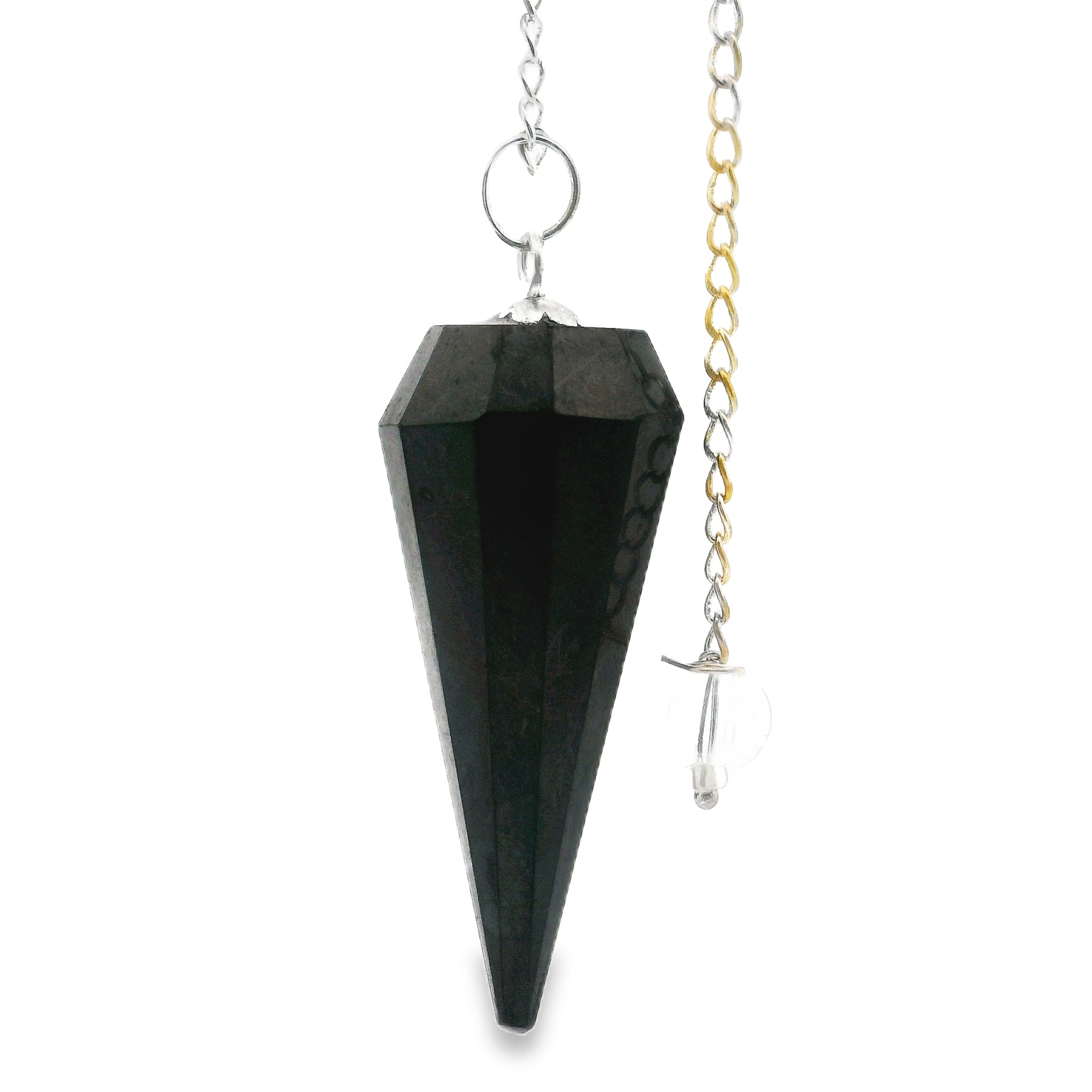 Shungite Pendulum - Faceted Taper | Crystals & Minerals > Specimens | Wiccan Center