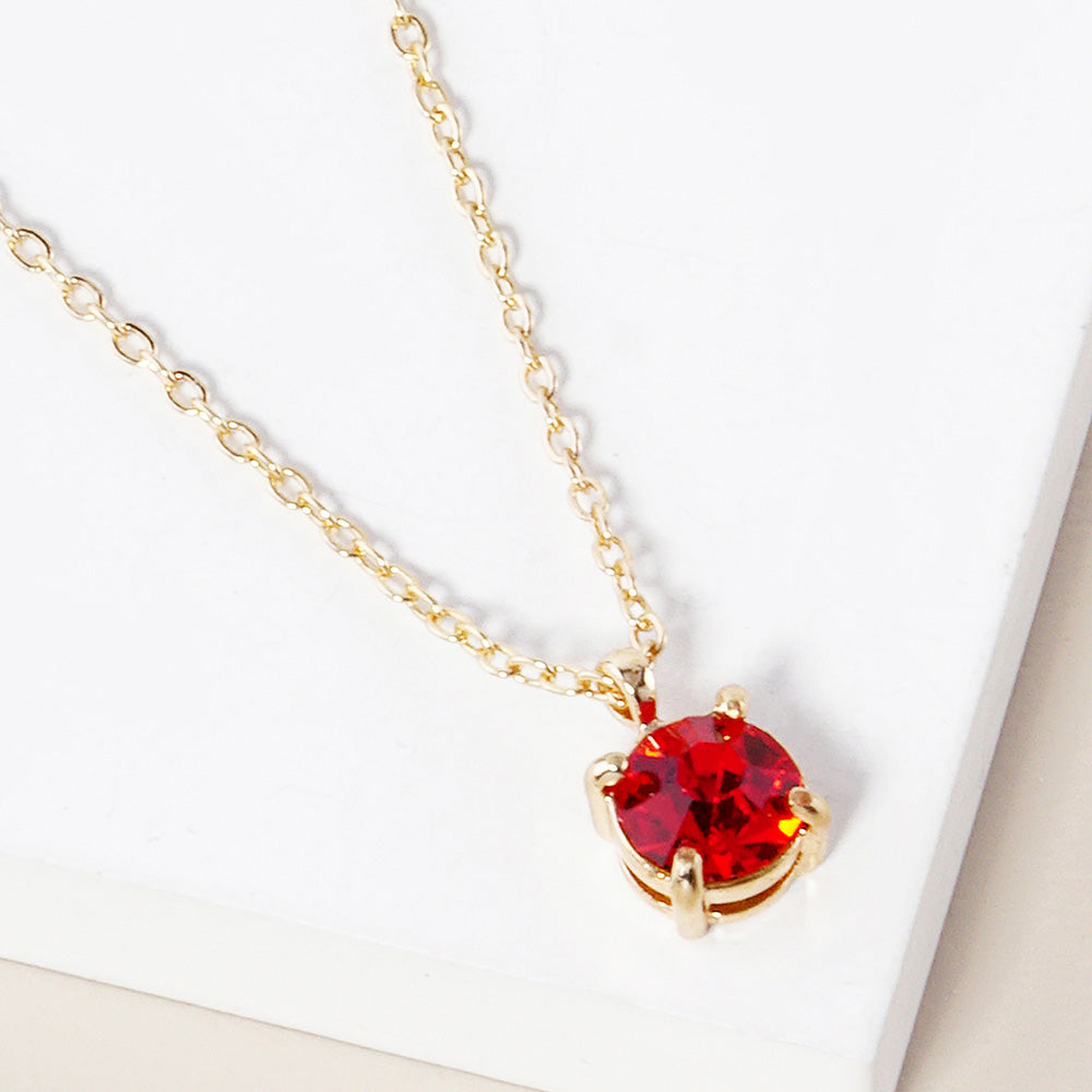 July - Birthstone Pendant Necklace | Jewelry | Wiccan Center