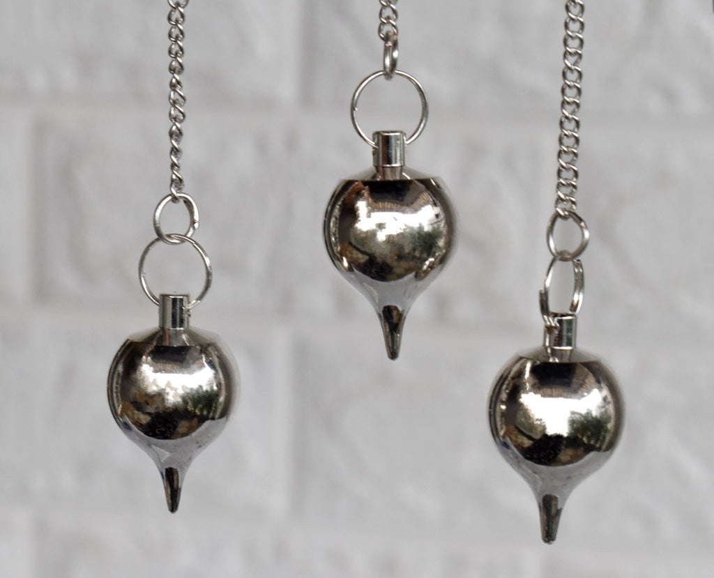 Brass Silver Metal Pendulums, Solid Ball Pendulum.