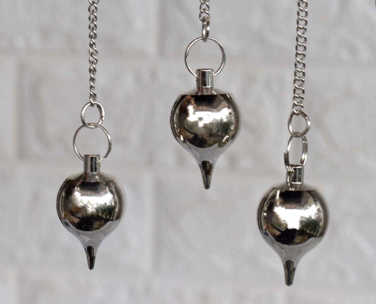 Brass Silver Metal Pendulums, Solid Ball Pendulum.