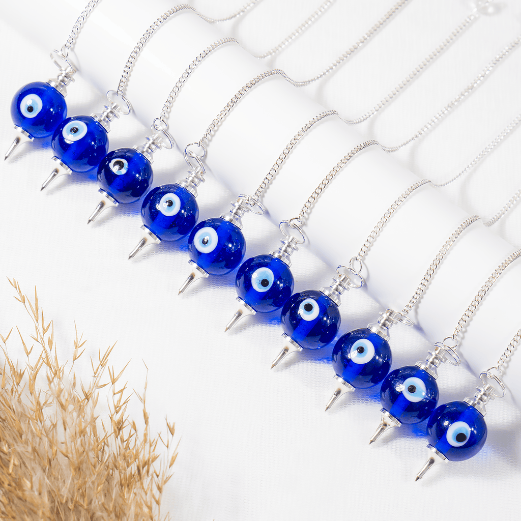 Evil Eye Crystal Pendulums, Crystal Ball Pendulums