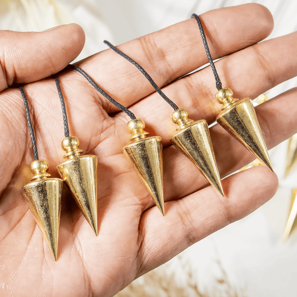 Brass Silver Metal Pendulums, Solid Ball Pendulum.