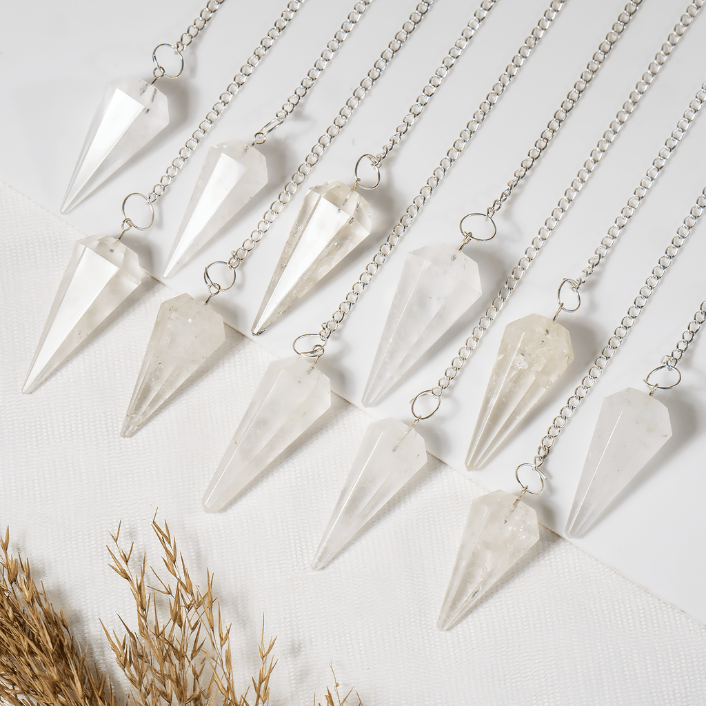 Crystal Quartz Pendulum (Meditation and Channeling) | Pendulums | Wiccan Center