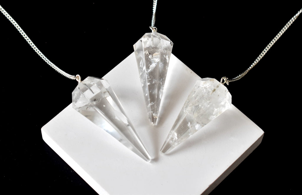 Crystal Quartz Pendulum (Meditation and Channeling) | Pendulums | Wiccan Center