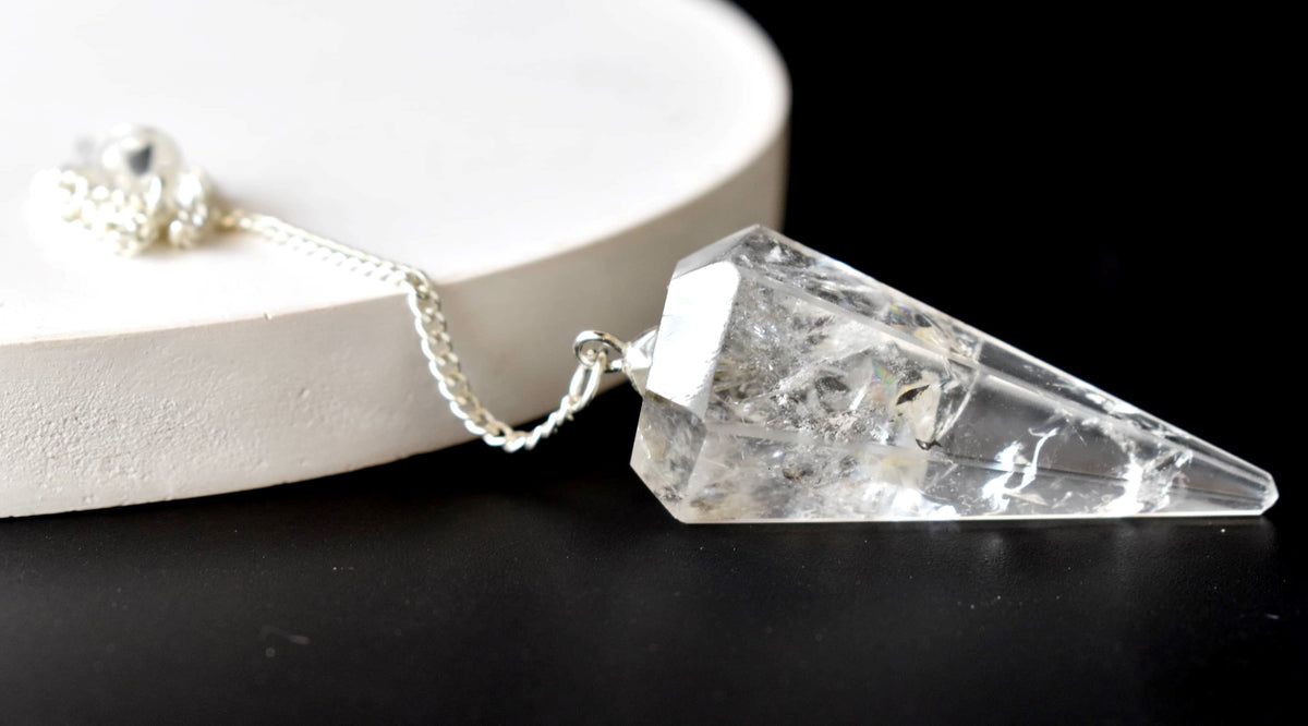 Crystal Quartz Pendulum (Meditation and Channeling) | Pendulums | Wiccan Center