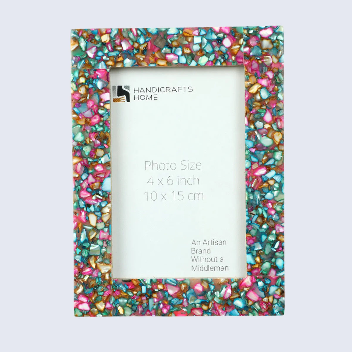 Mother of Pearl & Resin Inlay Picture Frame | Crush Collection | 4 Colors | Fits 4x6 Photos | Picture Frames | Wiccan Center