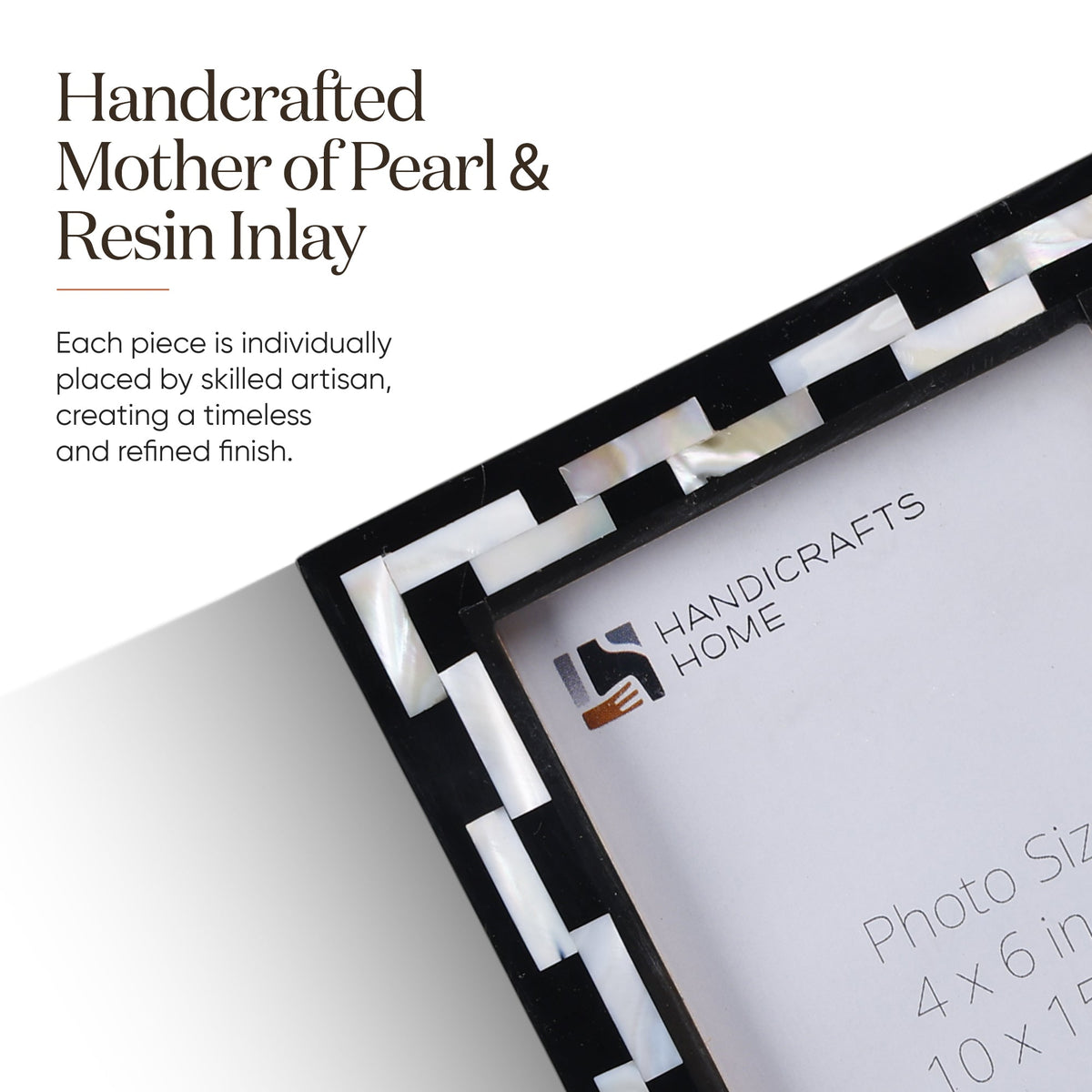Picture Frames Pearlescent Tiptoe Collection Mother of Pearl & Resin Inlay, 3 Sizes | Picture Frames | Wiccan Center