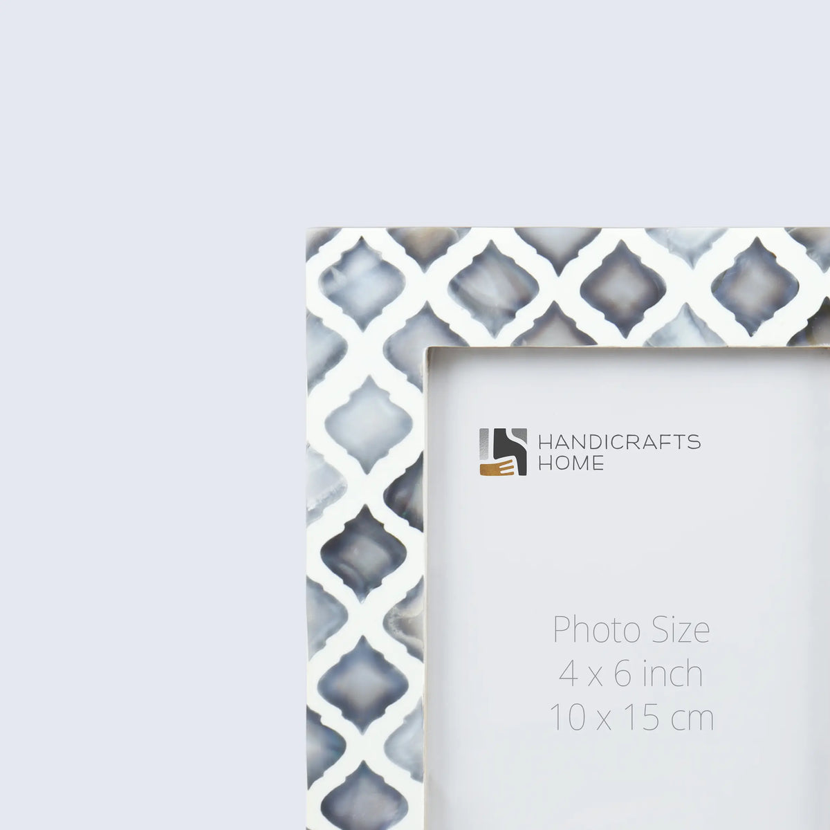 Picture Frames Moor Sky Collection Mother of Pearl Resin Inlay Blue White 3 Sizes | Picture Frames | Wiccan Center
