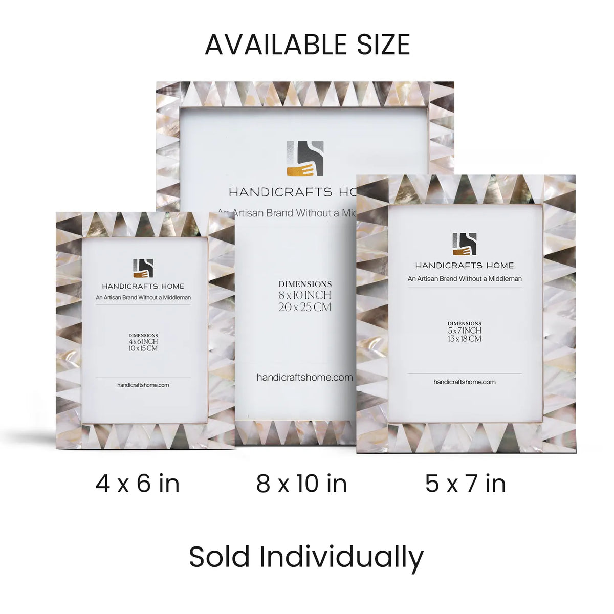 Picture Frame Pearlescent Ivory Collection Mother of Pearl Ivory – 3 Sizes | Picture Frames | Wiccan Center