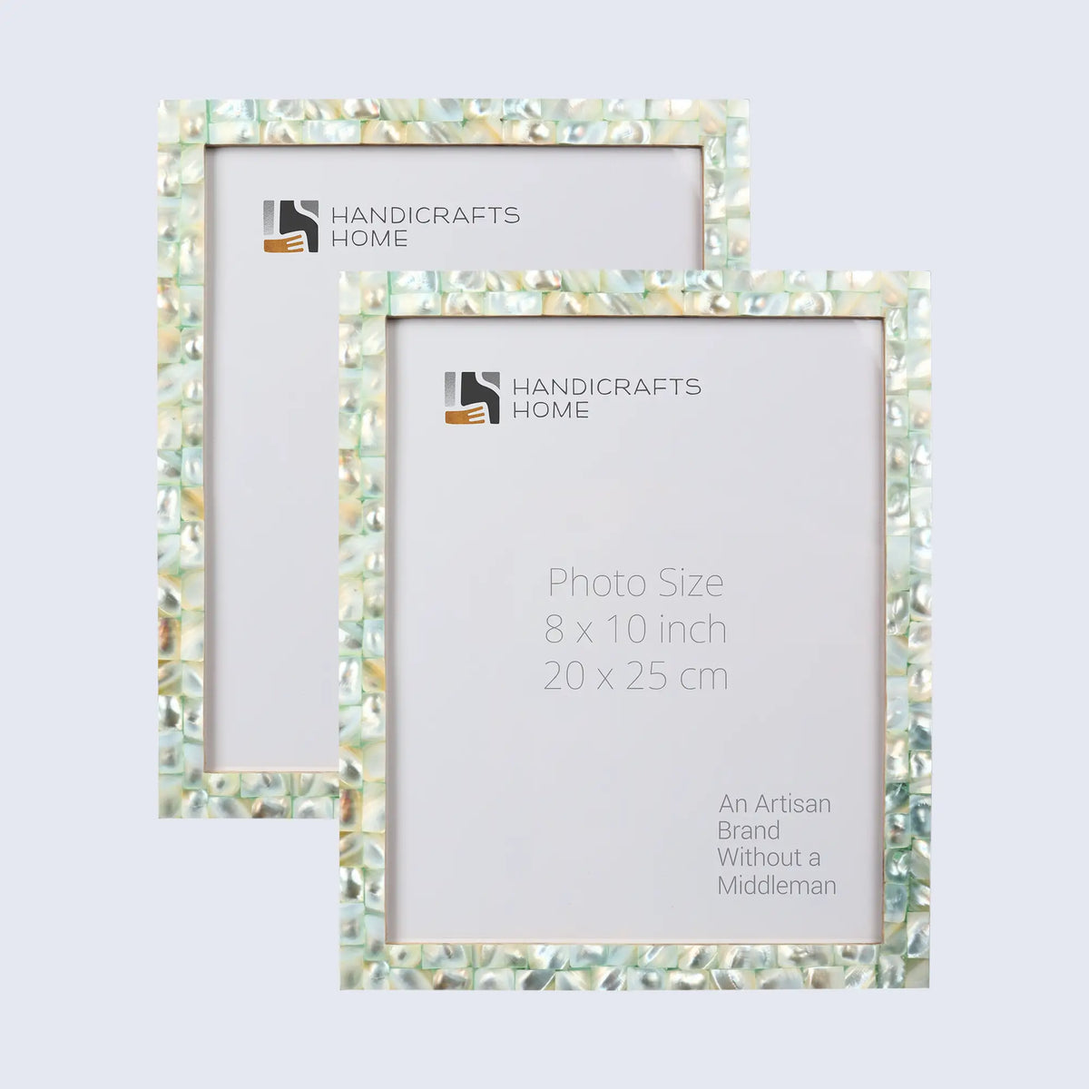 Picture Frame Mother of Pearl Collection Mother of Pearl Green Pack of 2 -3 sizes | Picture Frames | Wiccan Center