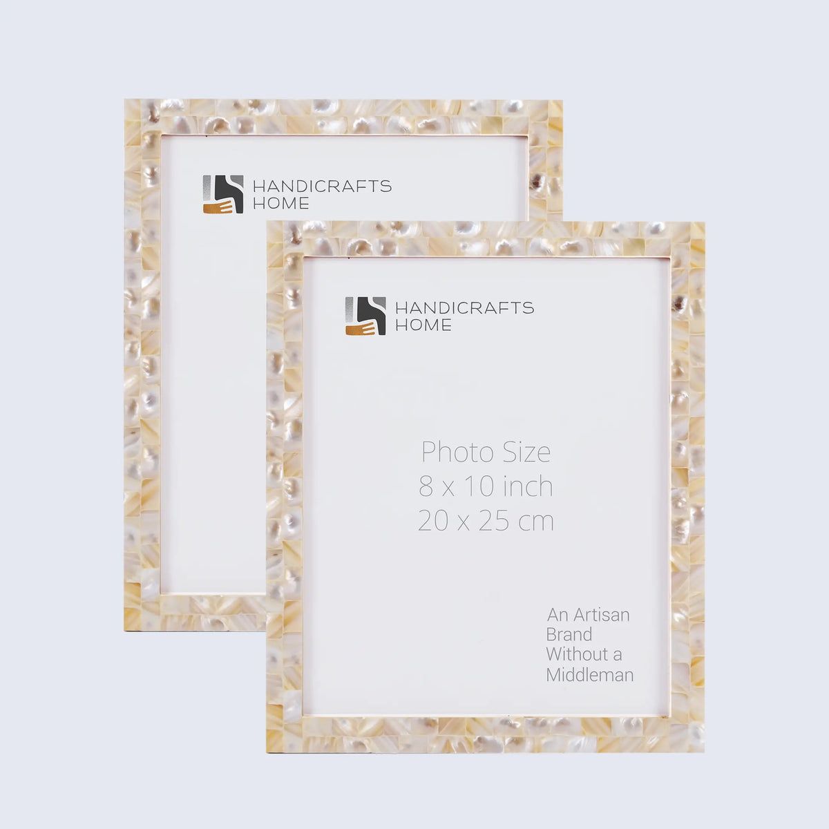 Picture Frame Mother of Pearl Collection Mother of Pearl White Pack of 2- 3 Sizes | Picture Frames | Wiccan Center