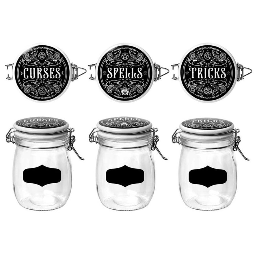 Curses, Tricks & Spells Jar Set (3) | Toys and Collectible | Wiccan Center