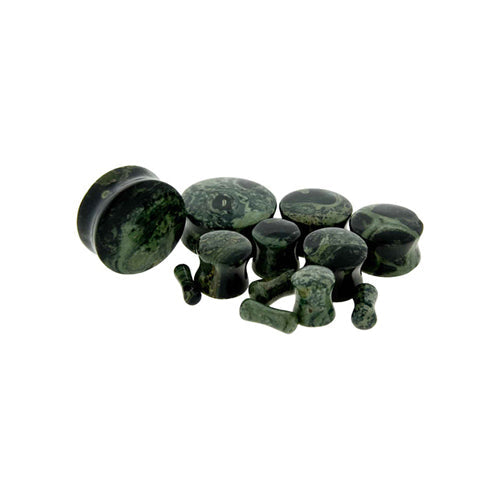 Green Eye Jasper Stone Plugs | | Wiccan Center
