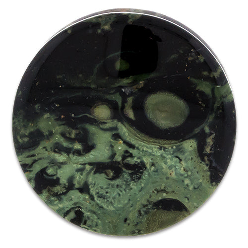 Green Eye Jasper Stone Plugs | | Wiccan Center