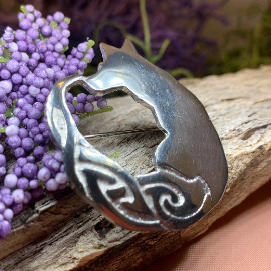 Celtic Fox Brooch - Handmade in Scotland | Brooch | Wiccan Center