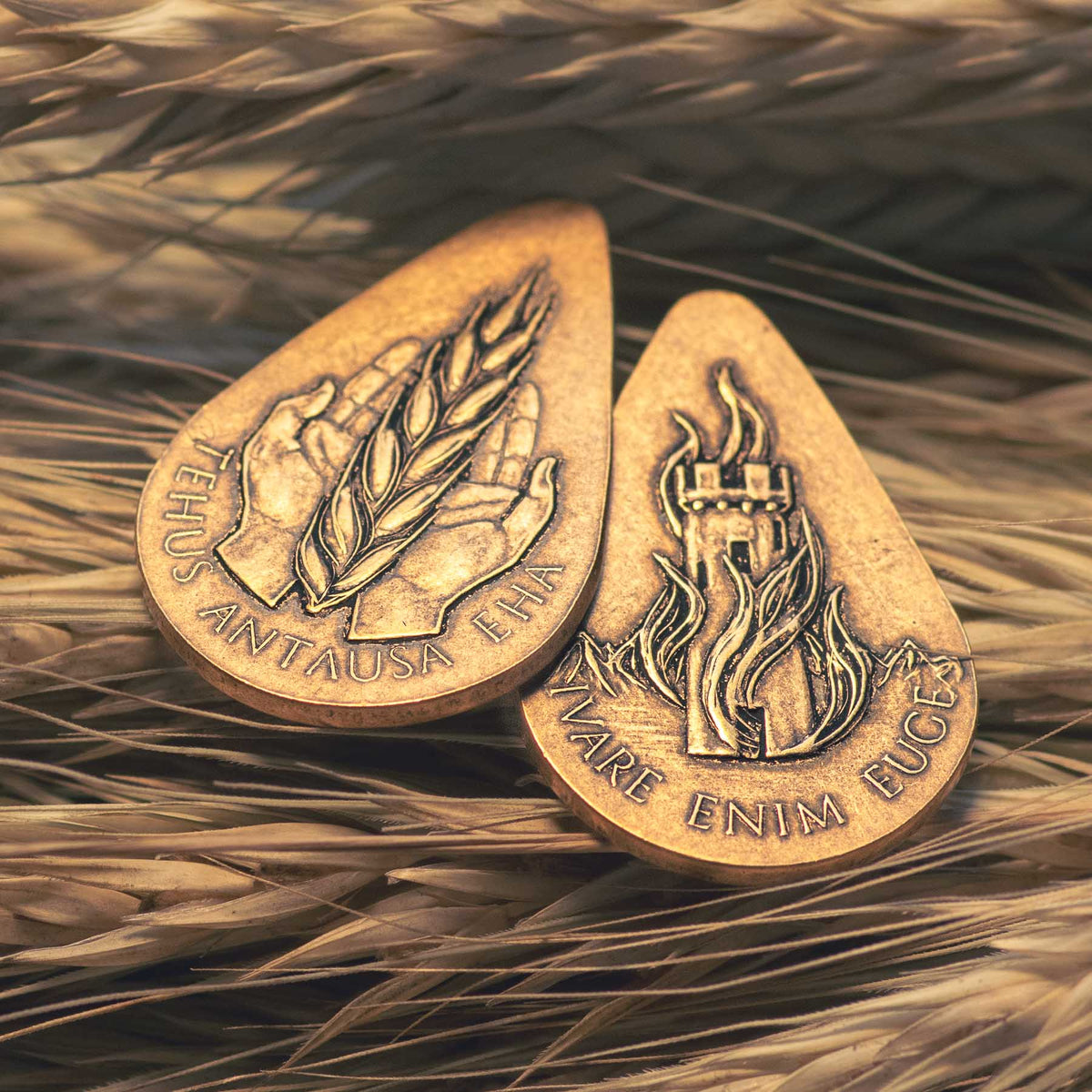 Tehlin Penance Piece - Kingkiller Chronicle Coin in Bronze