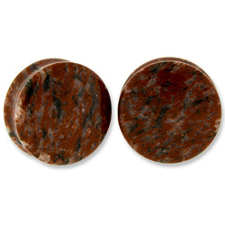 Red Sesame Jasper Stone Plugs | | Wiccan Center