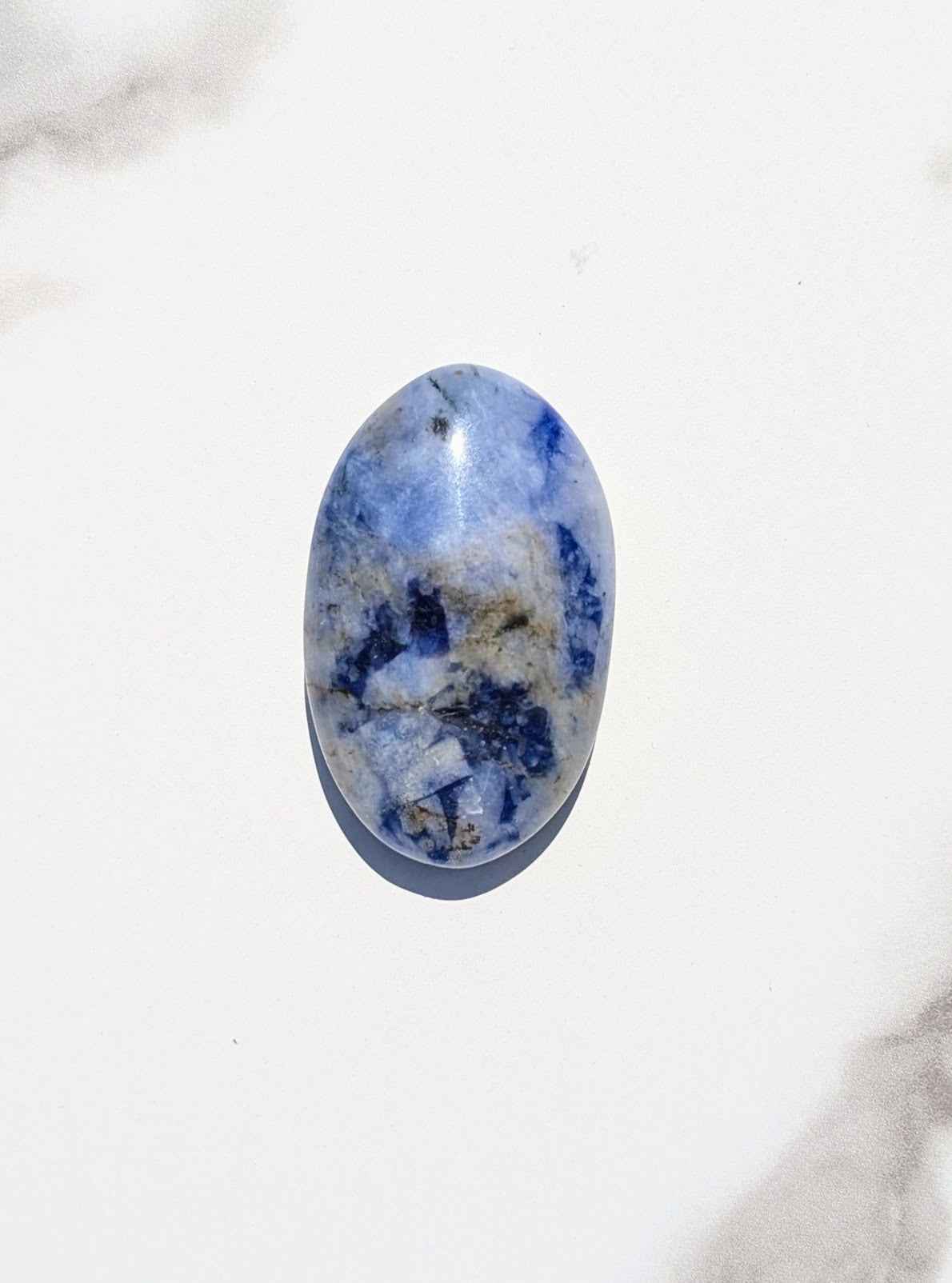 Dumortierite Palm Stones – Focus, Patience & Mental Clarity | | Wiccan Center