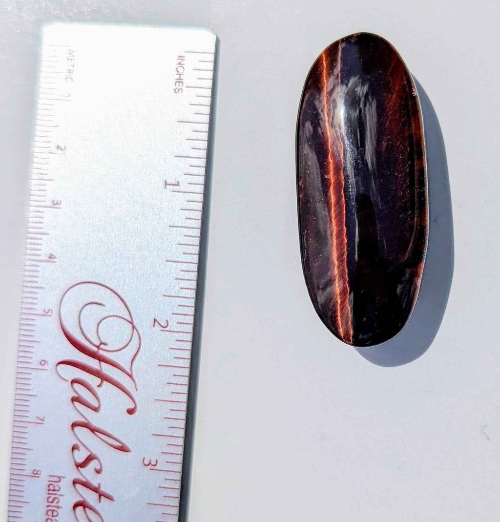 Red Tiger’s Eye Palm Stone – Motivation, Power & Protective Grounding | | Wiccan Center