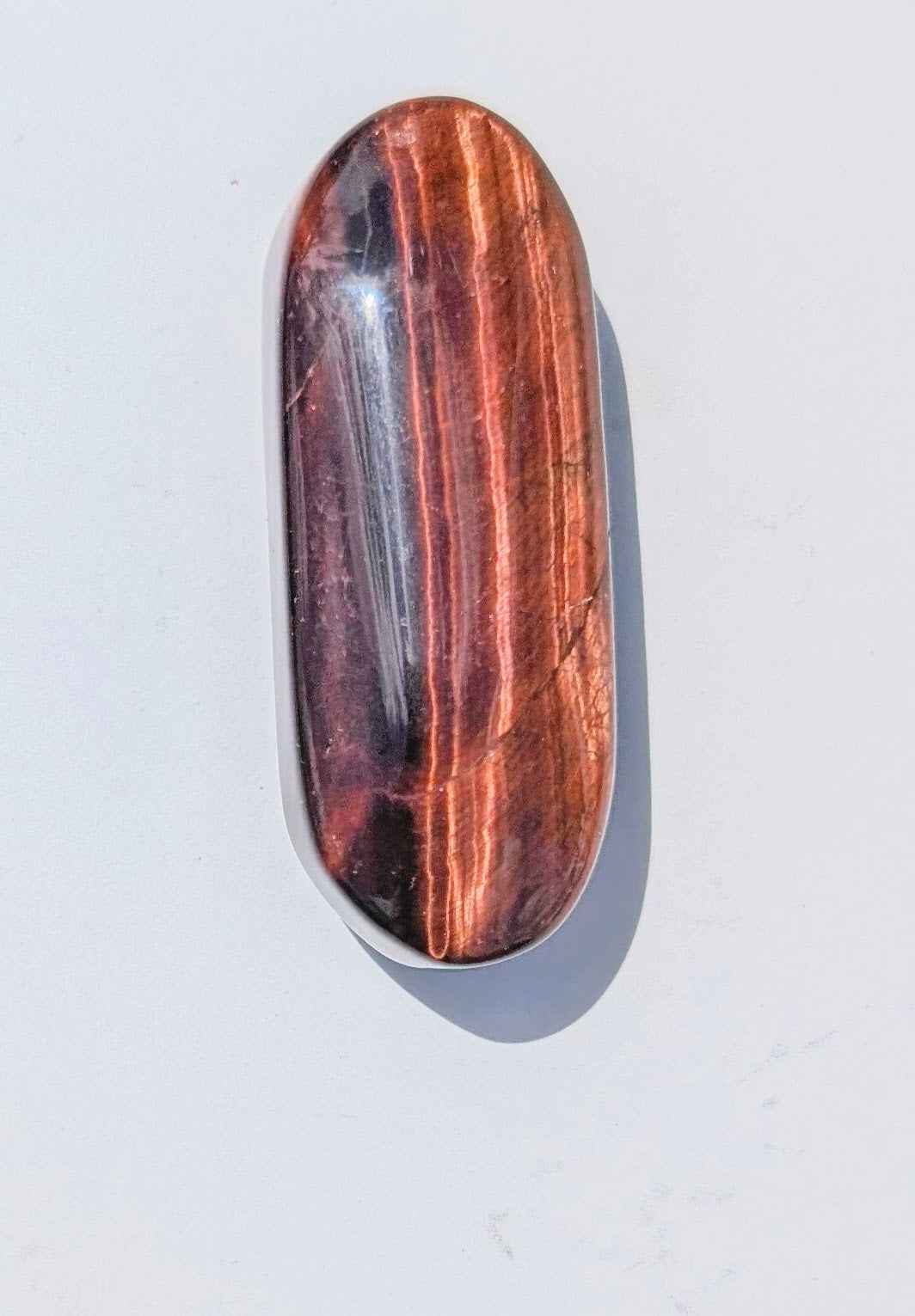 Red Tiger’s Eye Palm Stone – Motivation, Power & Protective Grounding | | Wiccan Center
