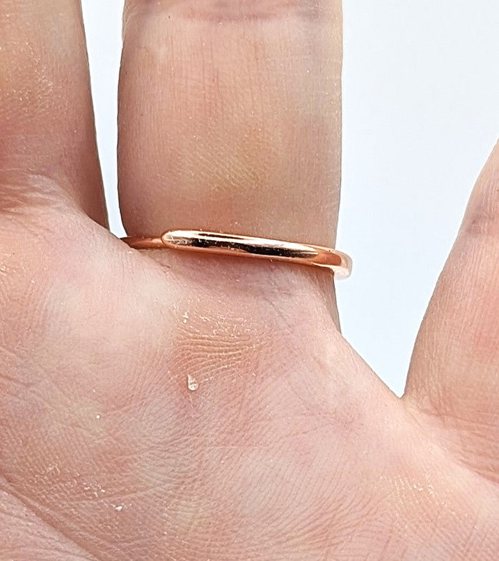 Ring Rose Quartz Rose Gold Color Plated Adjustable | | Wiccan Center