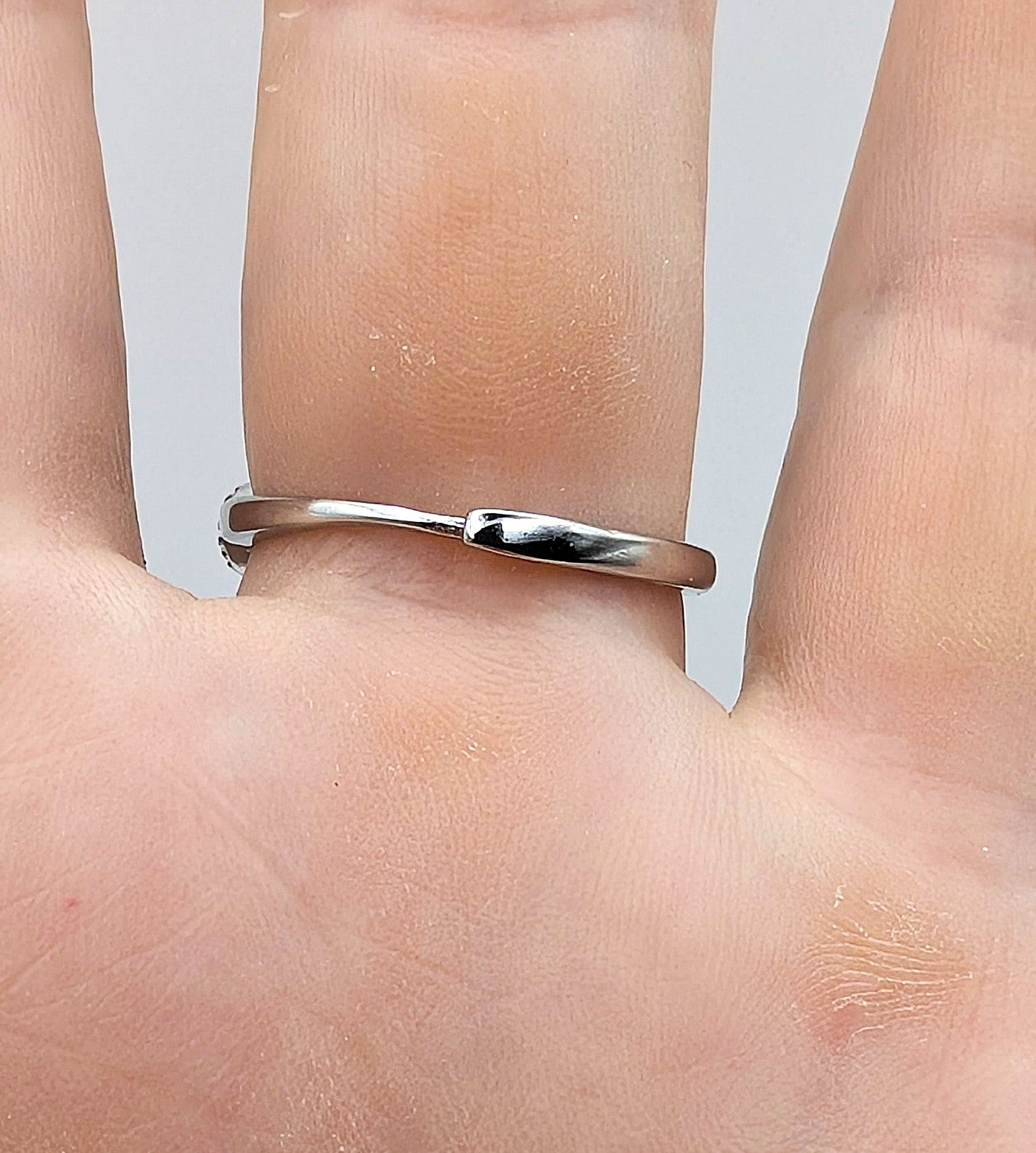 Ring Garnet Band Silver Color Plated Adjustable | | Wiccan Center