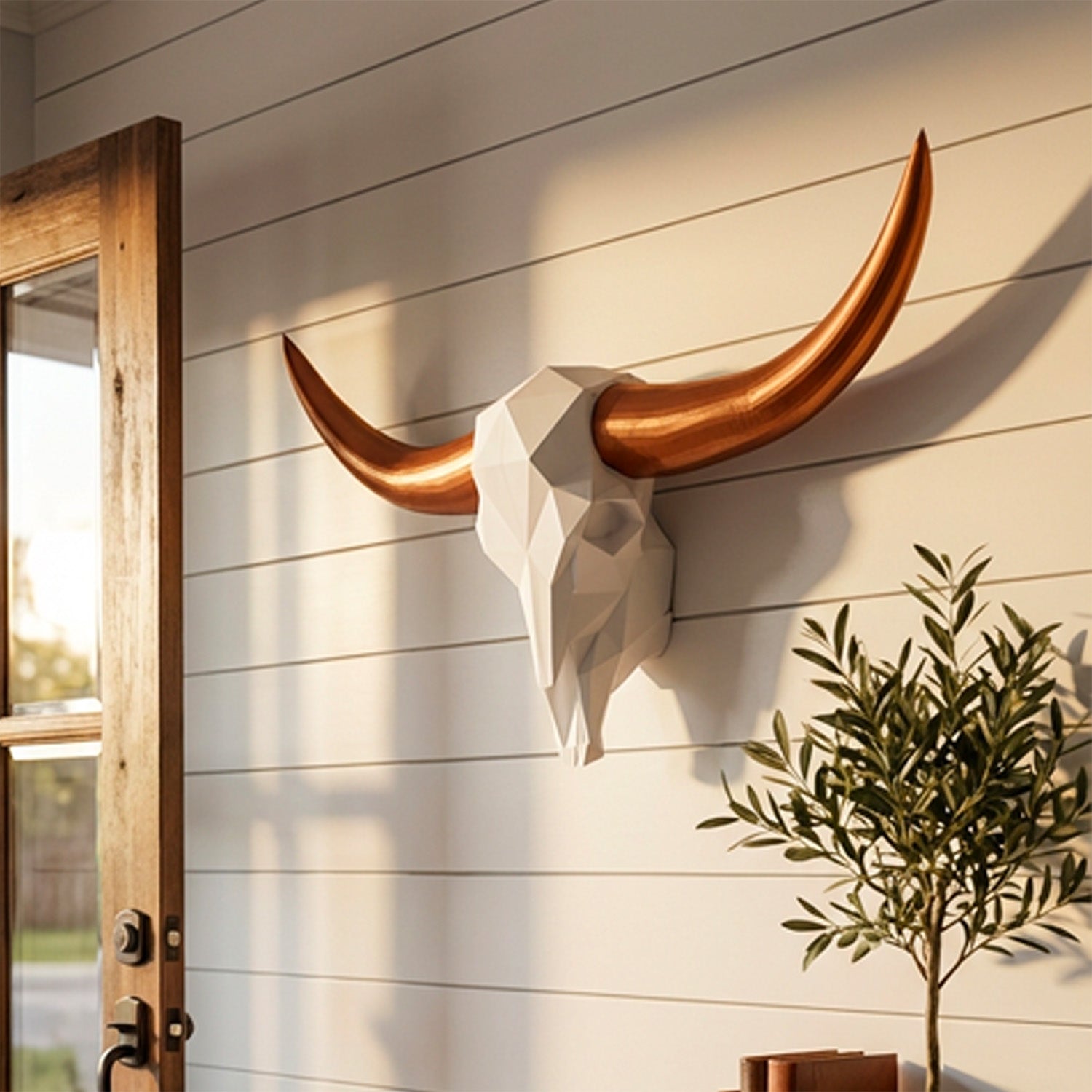 Low Poly Steer Horns and Skull | Bull Horns | Wiccan Center