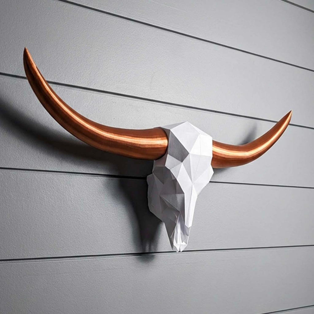 Low Poly Steer Horns and Skull | Bull Horns | Wiccan Center