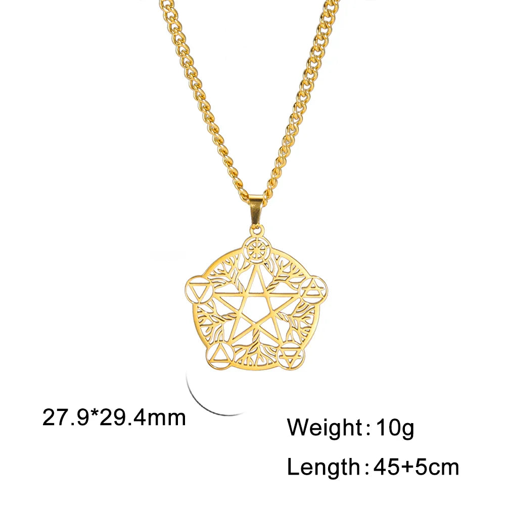Pentacle Symbols Necklace