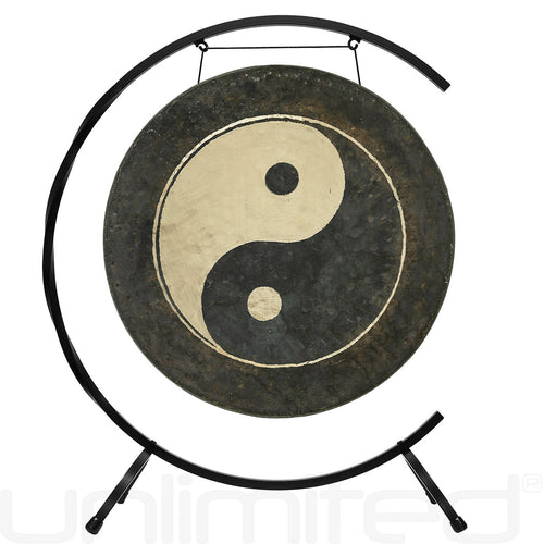 22" to 26" Taoist Moonlight Gongs on Stands | Gong & Stand Combo | Wiccan Center