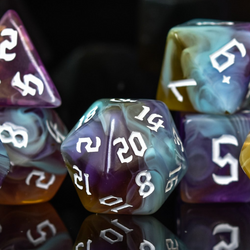 Paladin Class Acrylic Dice Set | Acrylic Dice | Wiccan Center