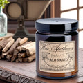 6 oz Botanical Candle in Amber Glass Jar - Palo Santo
