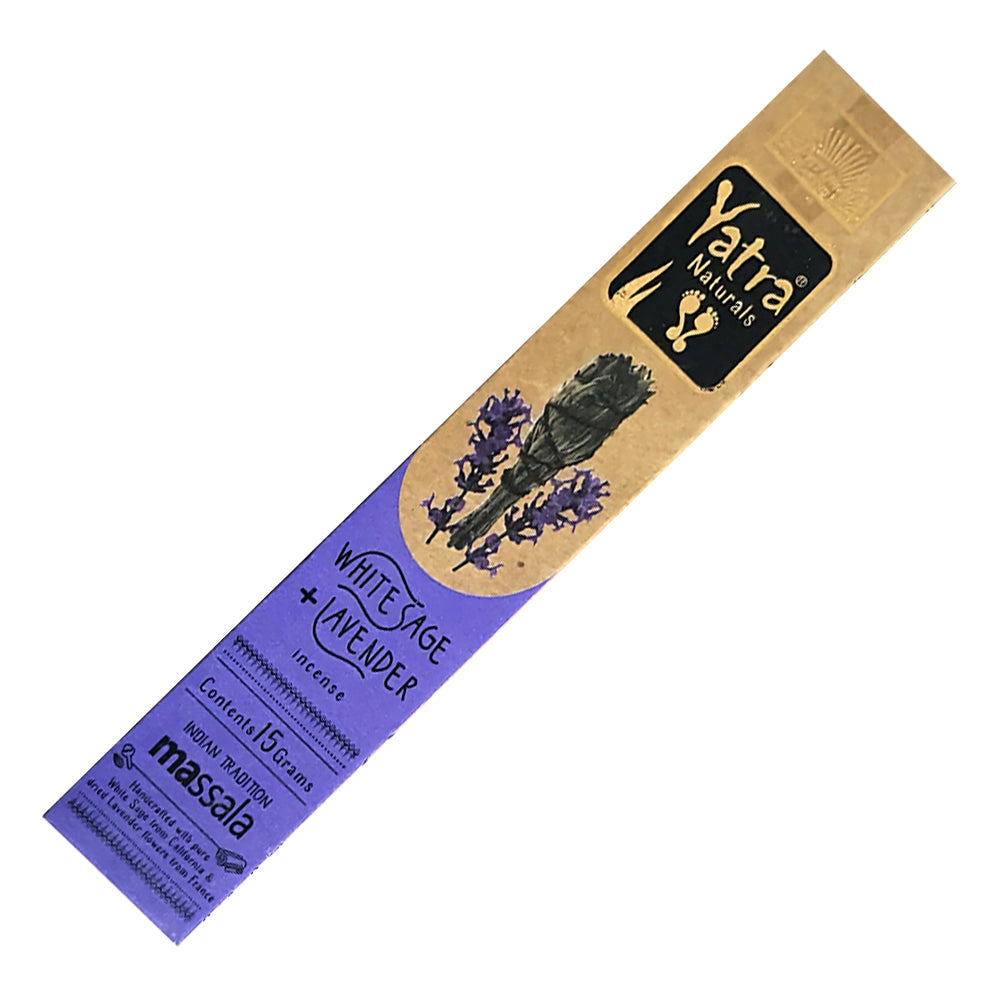 Parimal Yatra Natural Incense Sticks - White Sage & Lavender | Incense | Wiccan Center