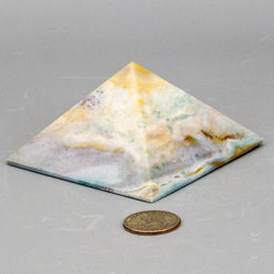 Pastel Calcite Crystal Pyramid | Pyramids | Wiccan Center